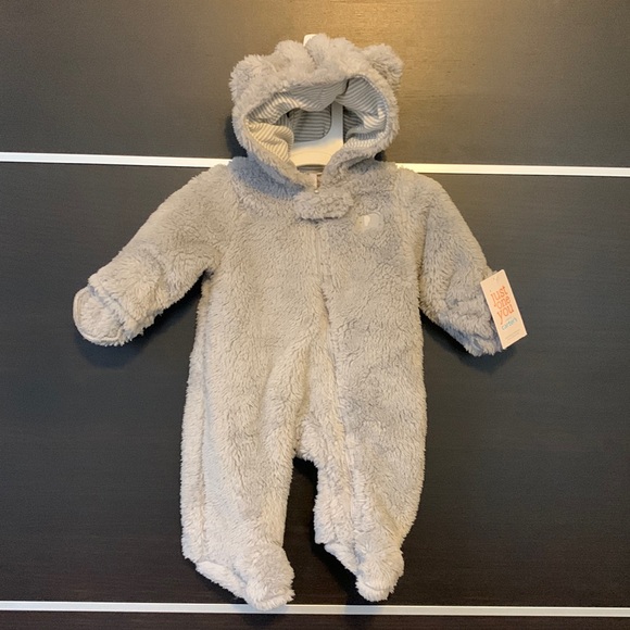 Just One You by Carter’s Gray Sherpa Footed Baby Elephant Snowsuit - Picture 2 of 12
